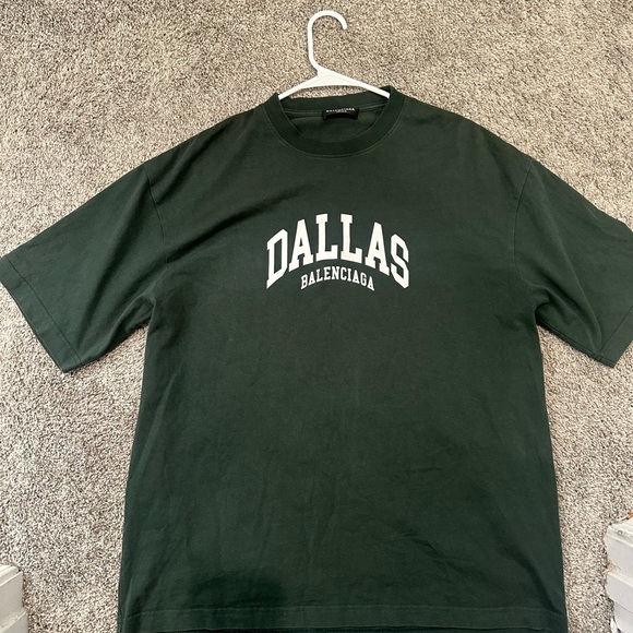 Balenciaga Dark Green Dallas Tee - Picture 1 of 4